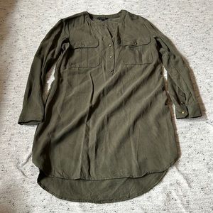 Banana Republic Army Green Dress